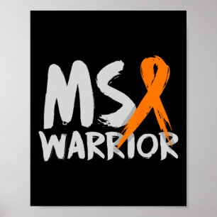 Warrior Multiple Sclerose Awareness Maand Poster