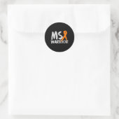 Warrior Multiple Sclerose Awareness Maand Ronde Sticker (Tas)