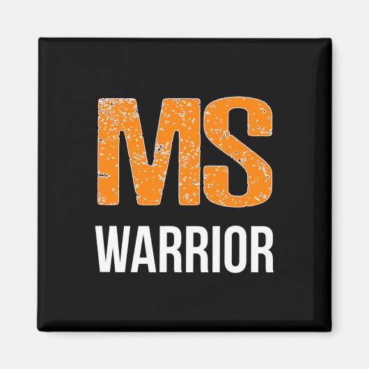 Warrior Multiple Sclerosis Bewustheid Magneet (Voorkant)