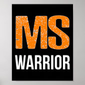 Warrior Multiple Sclerosis Bewustheid Poster (Voorkant)