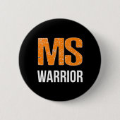 Warrior Multiple Sclerosis Bewustheid Ronde Button 5,7 Cm (Voorkant)