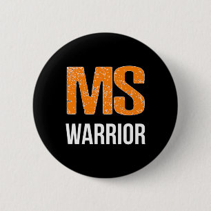 Warrior Multiple Sclerosis Bewustheid Ronde Button 5,7 Cm