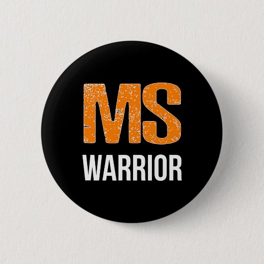Warrior Multiple Sclerosis Bewustheid Ronde Button 5,7 Cm (Voorkant)