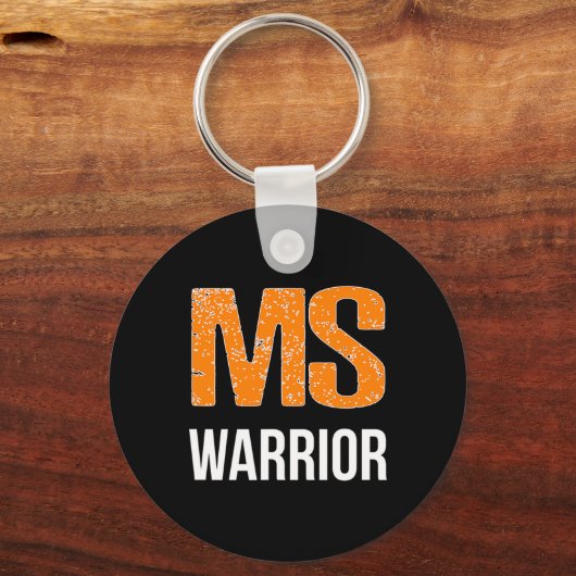 Warrior Multiple Sclerosis Bewustheid Sleutelhanger (Voorkant)