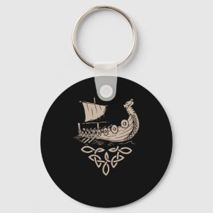Warrior Norse Mythology Viking Ship Valhalla Gift Sleutelhanger