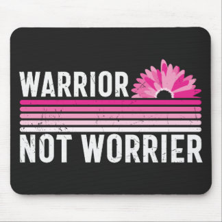 Warrior not Worrier Breast Cancer Awareness Muismat