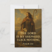 Warrior of Faith and Strength Platte Kaart (Voorkant)