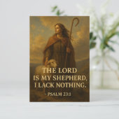 Warrior of Faith and Strength Platte Kaart (Staand voorkant)