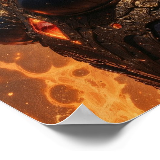 Warrior of Fire Fantasy Poster (Hoek)