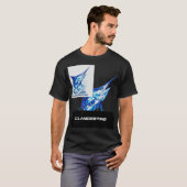 Warrior of the Sea: Swordfish Design T-shirt (Voorkant volledig)