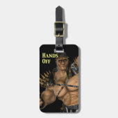 Warrior Ogre zegt handjes van Eenvoudige ID op maa Bagagelabel (Voorkant verticaal)