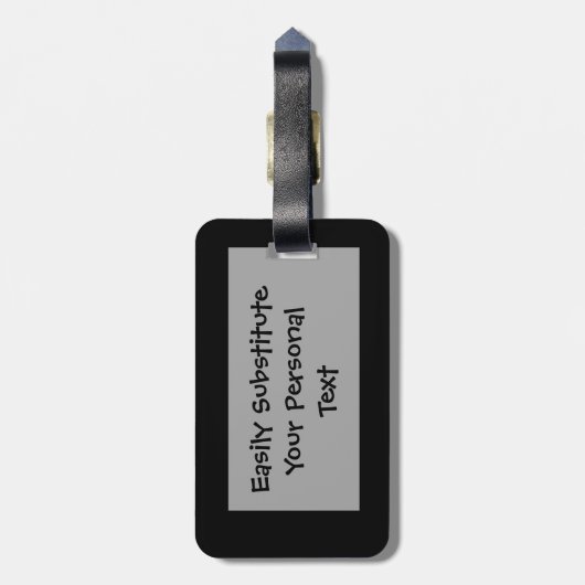 Warrior Ogre zegt handjes van Eenvoudige ID op maa Bagagelabel (Achterkant verticaal)