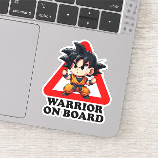 Warrior on board sticker