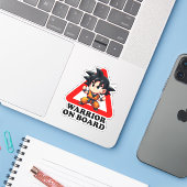 Warrior on board sticker (Laptop met iPhone)