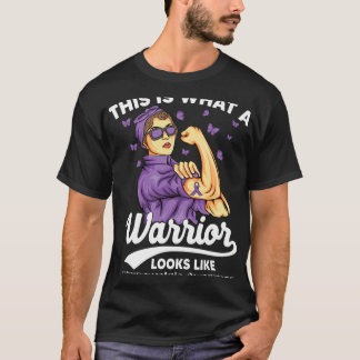Warrior onbreekbaar fibromyalgie bewustzijn t-shirt
