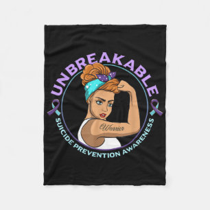 Warrior onbreekbare zelfmoordpreventie fleece deken