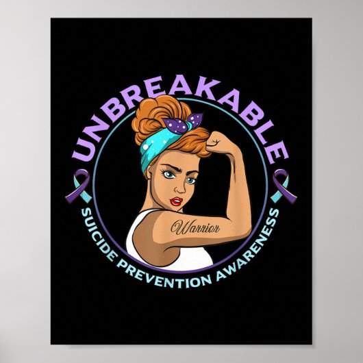 Warrior onbreekbare zelfmoordpreventie poster (Voorkant)