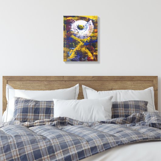 Warrior One Wrapped Canvas (Insitu (Slaapkamer))