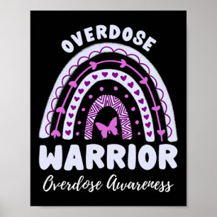 Warrior Overdosis Awareness Rainbow 2 Poster