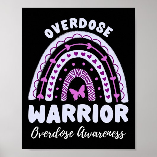Warrior Overdosis Awareness Rainbow 2 Poster (Voorkant)