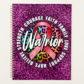 Warrior Pink Ribbon Breast Cancer Bewustheid Planner (Voorkant)