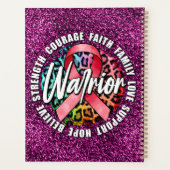 Warrior Pink Ribbon Breast Cancer Bewustheid Planner (Achterkant)