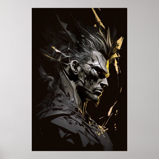 Warrior Portret Fantasie Schilderen Wild Spirit Ar Poster (Voorkant)