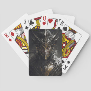 Warrior Portret Fantasie Schilderen Wild Spirit Pokerkaarten
