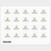 Warrior Pose Ashtanga Yoga Ronde Sticker (Vel)