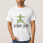 Warrior Pose Iyengar Yoga T-Shirt (Voorkant)