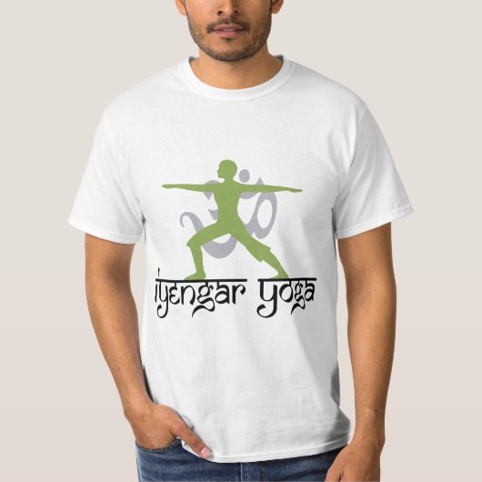 Warrior Pose Iyengar Yoga T-Shirt (Voorkant)