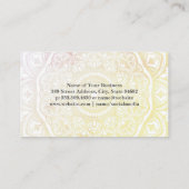 Warrior Pose | Mandala Pattern | Yoga Visitekaartje (Achterkant)