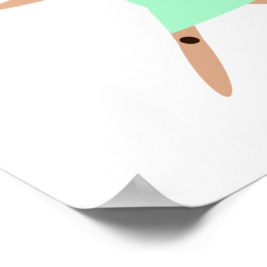 Warrior Pose Poster (Hoek)