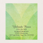 Warrior Pose Yoga Visitekaartje (Binnenkant ongevouwen)