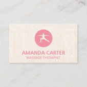 Warrior Pose Yoga Visitekaartje (Voorkant)