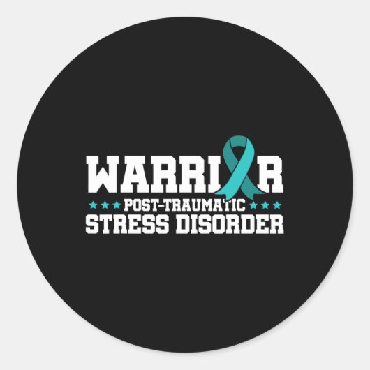 Warrior Post-traumatische stressstoornis bewustzij Ronde Sticker (Voorkant)