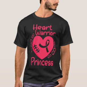 Warrior Princess CHD Heart Disease Awareness T-shirt