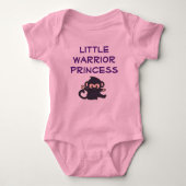 Warrior Princess Funny Cute Cartoon Ninja Monkey Romper (Voorkant)