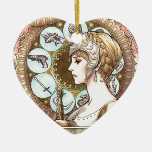 Warrior Princess Keramisch Ornament