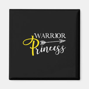Warrior Prinses Kindertijd Kanker Bewustzijn Magneet