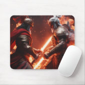 Warrior print Mousepad met gamers zal het geweldig Muismat (Met muis)