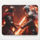 Warrior print Mousepad met gamers zal het geweldig Muismat (Voorkant)