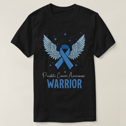 Warrior Prostate Cancer Awareness Angle T-shirt (Design voorkant)
