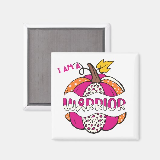 Warrior Pumpkin - Roze Magneet (Voorkant / Achterkant)