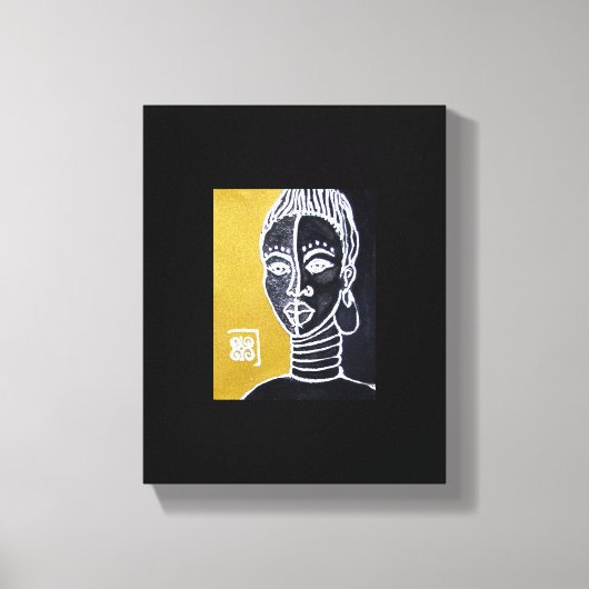 Warrior Queen door Alicia L. McDaniel Canvas Afdruk (Voorkant)