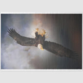 Warrior Queen Flying Bald Eagle Decoupage Tissuepapier (Voorkant)