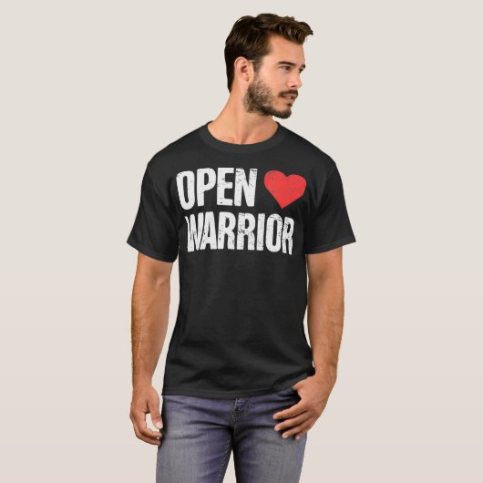 Warrior - Recovery Open Heart Bypass Surgery  T-shirt (Voorkant volledig)