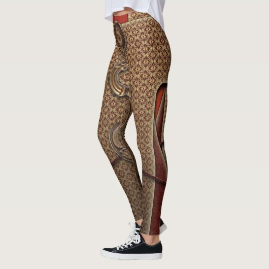 Warrior Red Ombre Pattern Leggings (Links)