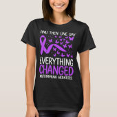 Warrior Ribbon Autoimmune Hepatitis Bewustheid T-shirt (Voorkant)