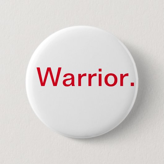 Warrior Ronde Button 5,7 Cm (Voorkant)
